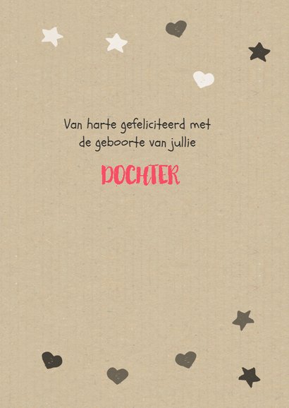 Felicitatie meisje kraft hartjes 3