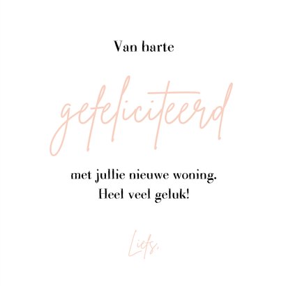 Felicitatie met drie huisjes 3