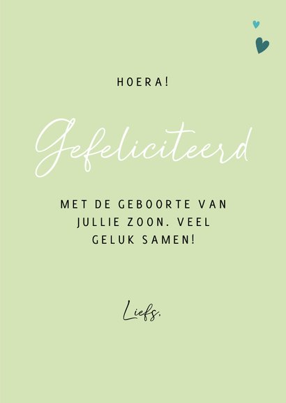 Felicitatie met olifantje en hartjes 3