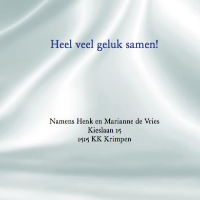 Felicitatie met roos, kanten hart en ringen op wit 3