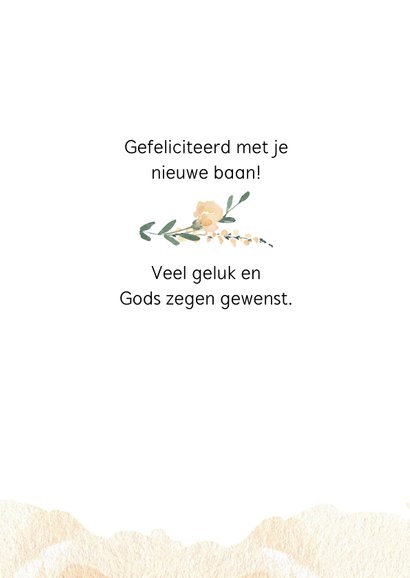 Felicitatie nieuwe baan christelijk 3