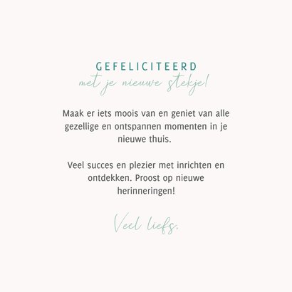 Felicitatie nieuwe woning illustratie uitgelichte woonkamer 3