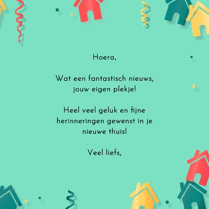 Felicitatie nieuwe woning typografisch happy new home 3