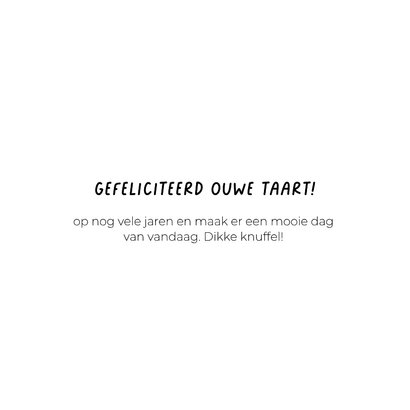 Felicitatie ouwe taart kaart 3