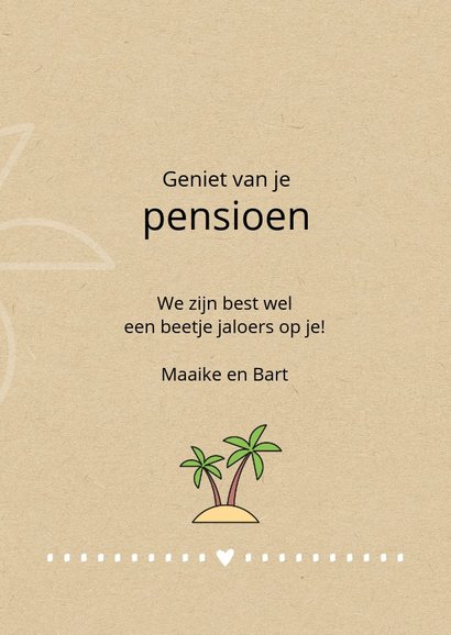 Felicitatie pensioen Love life and live relaxed 3