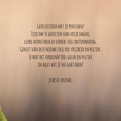 Felicitatie pensioen man 3