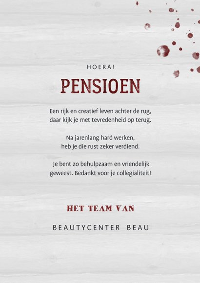 Felicitatie pensioen wijnglas met foto en leeftijd 3