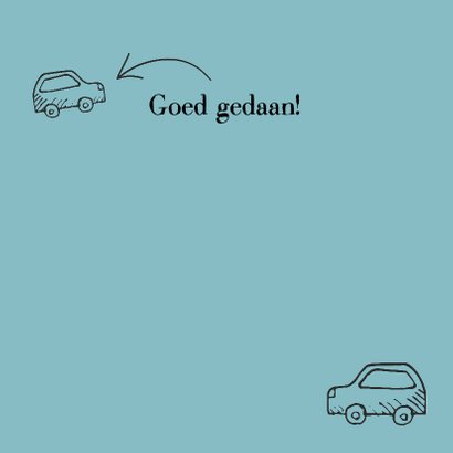 Felicitatie - rijbewijs gehaald retro 3