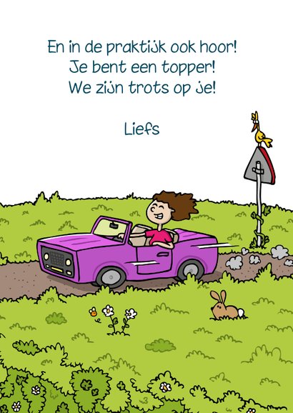 Felicitatie Rijbewijs - veilig de weg op! 3