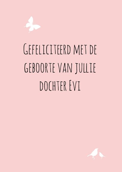 Felicitatie - Silhouet meisje 3