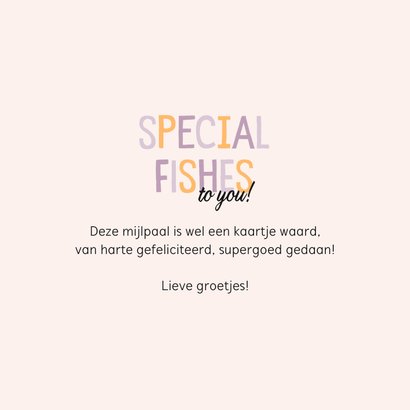 Felicitatie special fishes to you roze 3