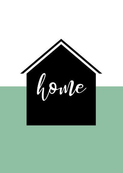 Felicitatie Stay home in your new home 2