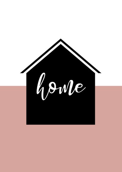 Felicitatie Stay home in your new home 2