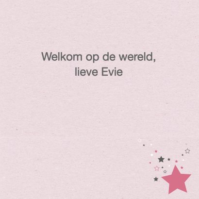 Felicitatie - Sterren meisje 3