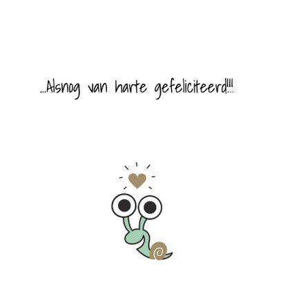 Felicitatie te laat - TW 3