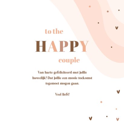 Felicitatie to the happy couple regenboog 3