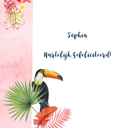 Felicitatie tropische toekanvogel 2