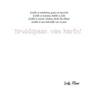 Felicitatie - trouwdag jubileum (jaar naar wens) 3