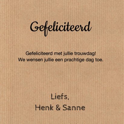 Felicitatie trouwdag label hartjes kraft 3