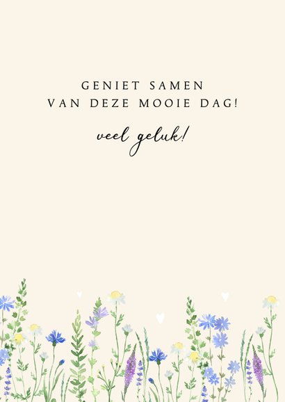 Felicitatie trouwdag veldboeket 3