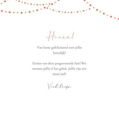 Felicitatie trouwen cheers to the happy couple peas in a pod 3