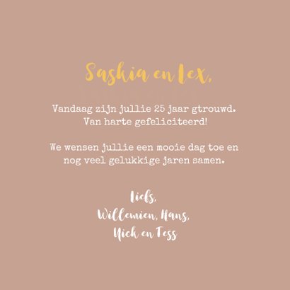 Felicitatie trouwjubileum Fleurig Boeket 3