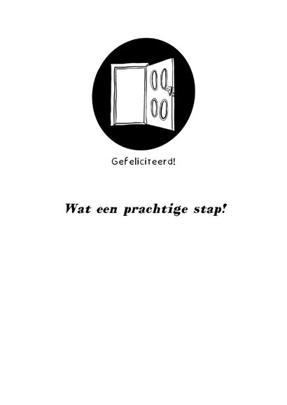 Felicitatie verhuizing Deur - Gedicht 3