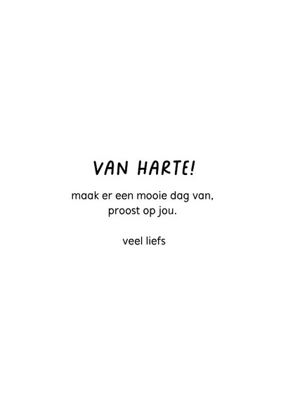 Felicitatie verjaardag korte broek oud kaart 3