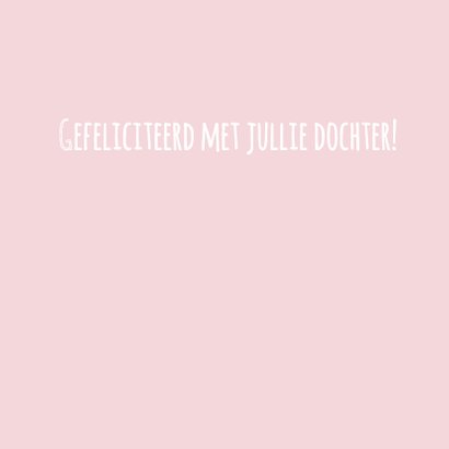 Felicitatie vogel hartjes roze 3