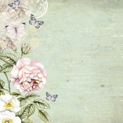 felicitatie voor Sarah vintage rozen 2