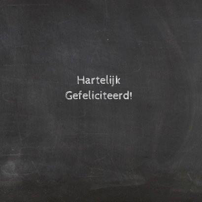 Felicitatie wijn krijtbord 3
