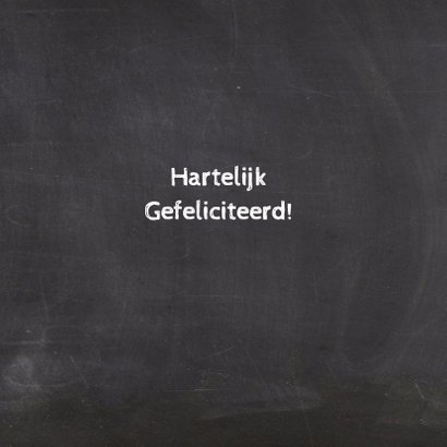 Felicitatie wijn krijtbord 3
