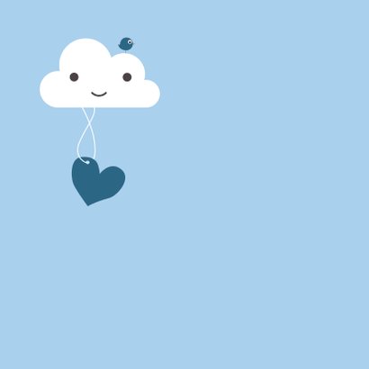 Felicitatie - Wolk, jongen, hart 2