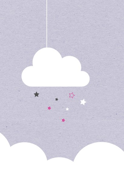 Felicitatie-Wolken, sterren,maan 2