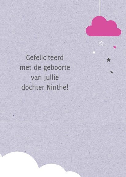 Felicitatie-Wolken, sterren,maan 3
