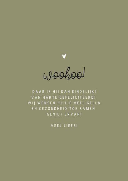 Felicitatie woohoo een lief klein jongetje aanpasbaar 3