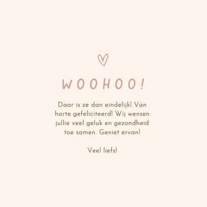 Felicitatie woohoo een lief klein meisje met strik 3