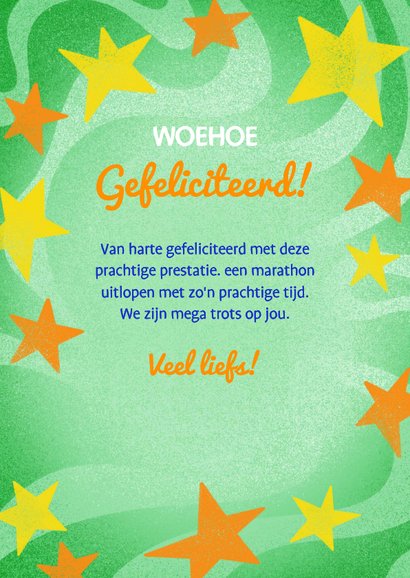 Felicitatie you did it sport winnaar 3