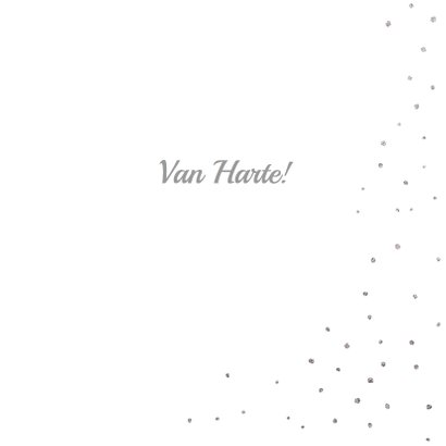 Felicitatie zilver hart 3