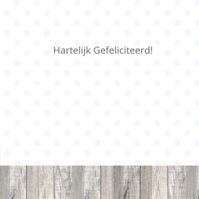 Felicitatie zoon uiltje tak ster 3
