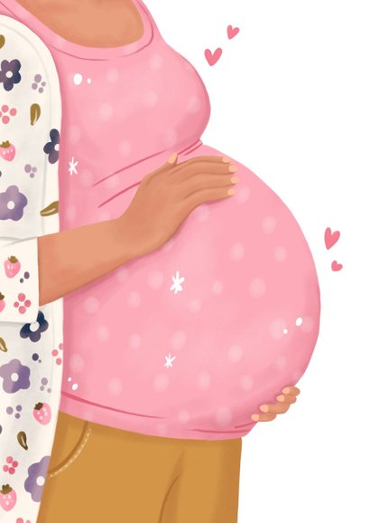 Felicitatie zwanger baby buik lief beste moeder op de wereld 2