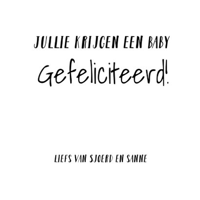 Felicitatie zwanger cool 3