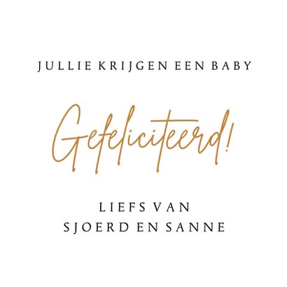 Felicitatie zwanger leukste ouders 3