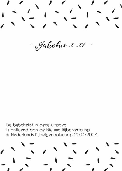 Felicitatie zwangerschap bijbeltekst Jakobus - WW 2