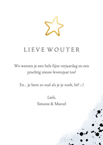 Felicitatiekaart 50ste verjaardag man met cijferballonnen 3