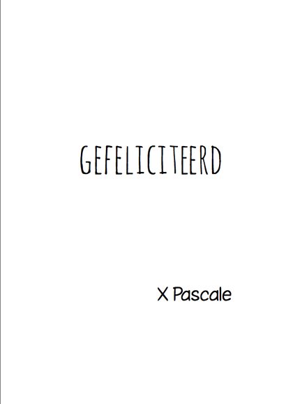Felicitatiekaart beer zwart wit 3