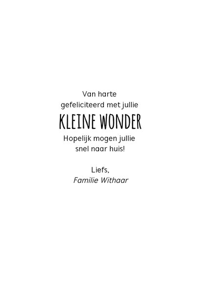 Felicitatiekaart bij een geboorte met giraffe 3