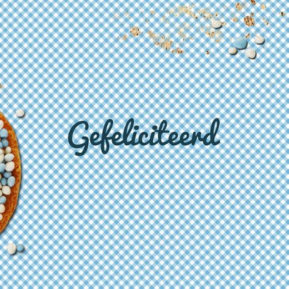 Felicitatiekaart - blauwe muisjes 3