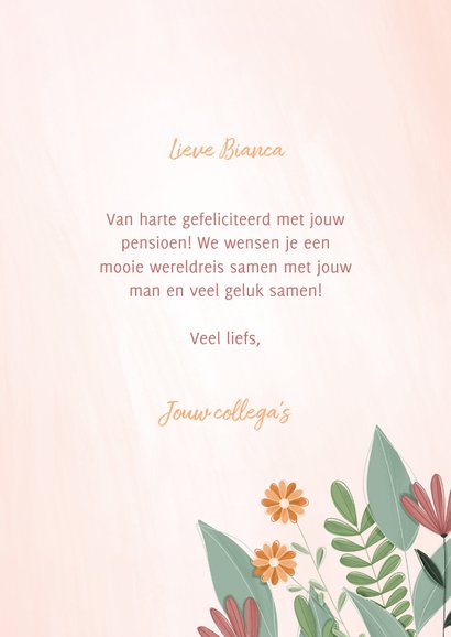 Felicitatiekaart een bloemetje voor jou gefeliciteerd 3