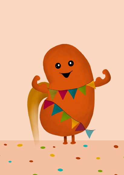 Felicitatiekaart Fijne nierverjaardag! 2